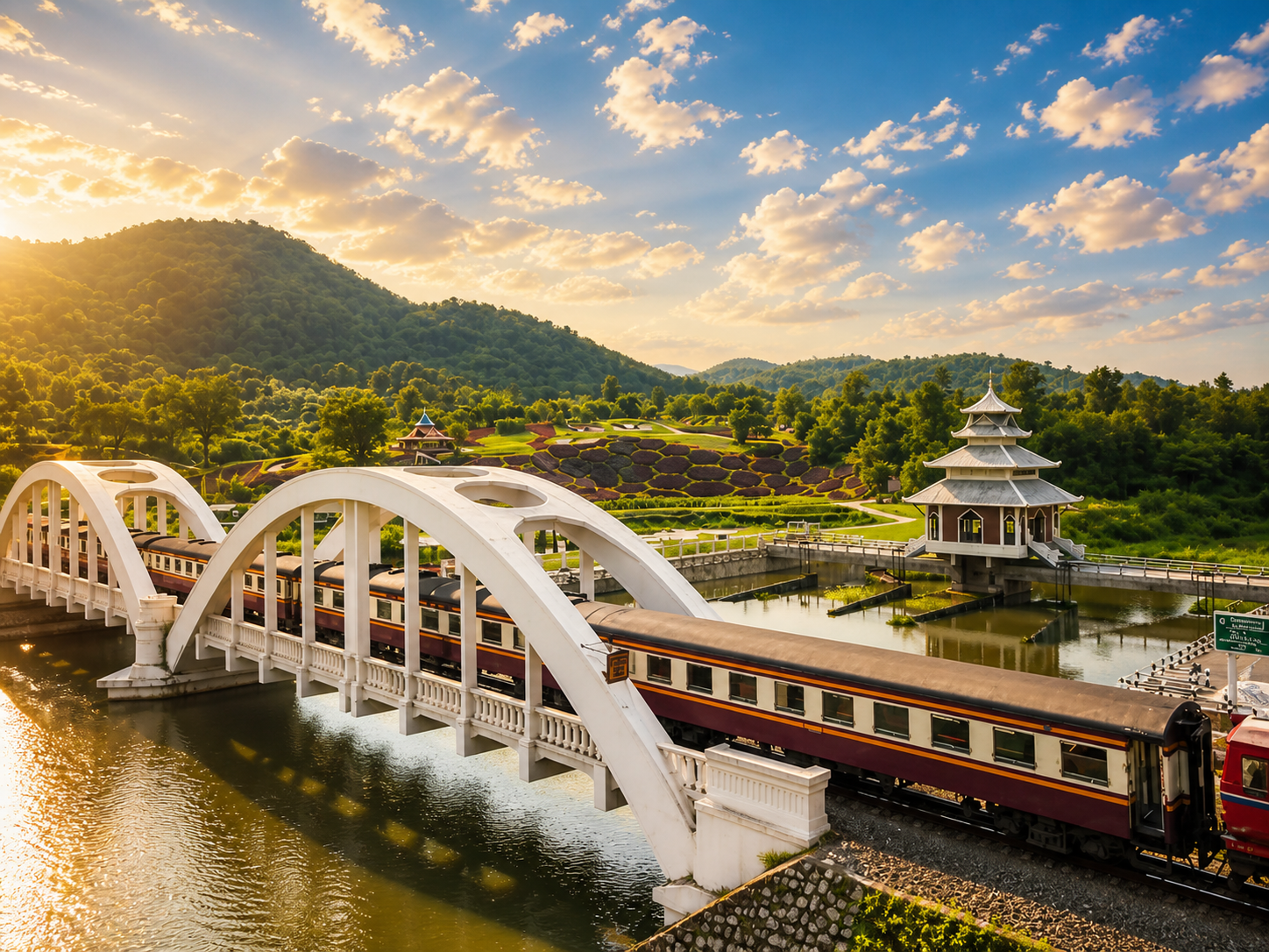 สะพานขาวทาชมพู
